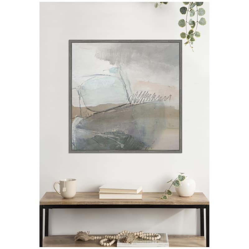 Kate and Laurel NC Wild Abstract by Nikki Chu Framed Canvas Wall Art Print