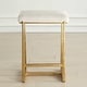 preview thumbnail 2 of 6, Uttermost Midas Gold Counter Stool - 18.5"W x 15.5"D x 26"H