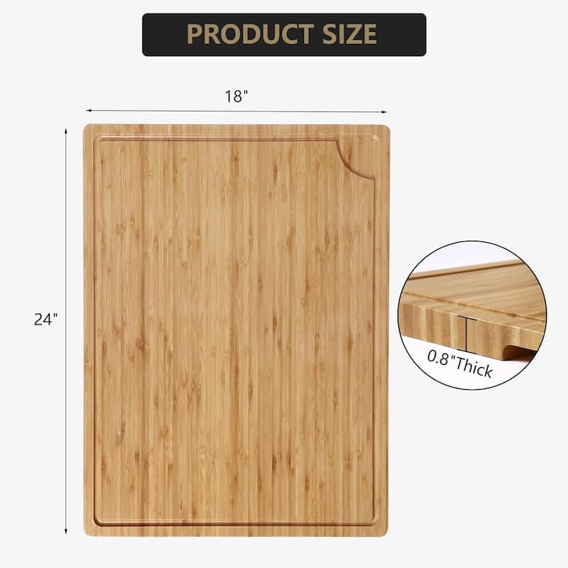 24-in L X 18-in W Wood Cutting Board Primary Color - 24-in L X 18-in W