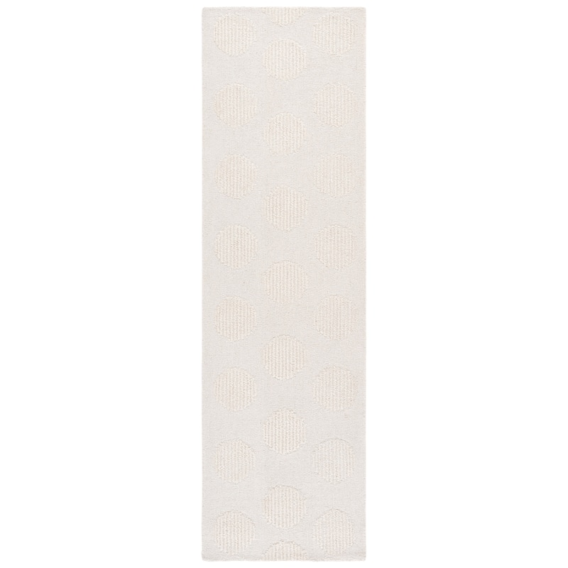 SAFAVIEH Handmade Metro Pierina Wool Rug - 2'3" x 8' Runner - Ivory