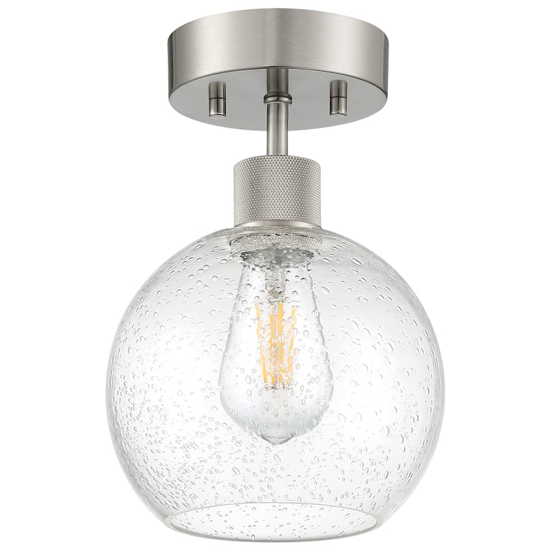 Port Nine Burgundy LED Semi-Flush Light