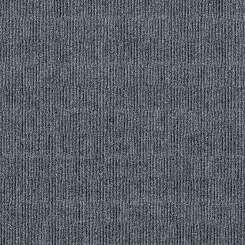 Foss Floors Crochet 24"x24" Peel and Stick Indoor/Outdoor Carpet Tiles 15/Box - Sky Grey - 24" x 24"