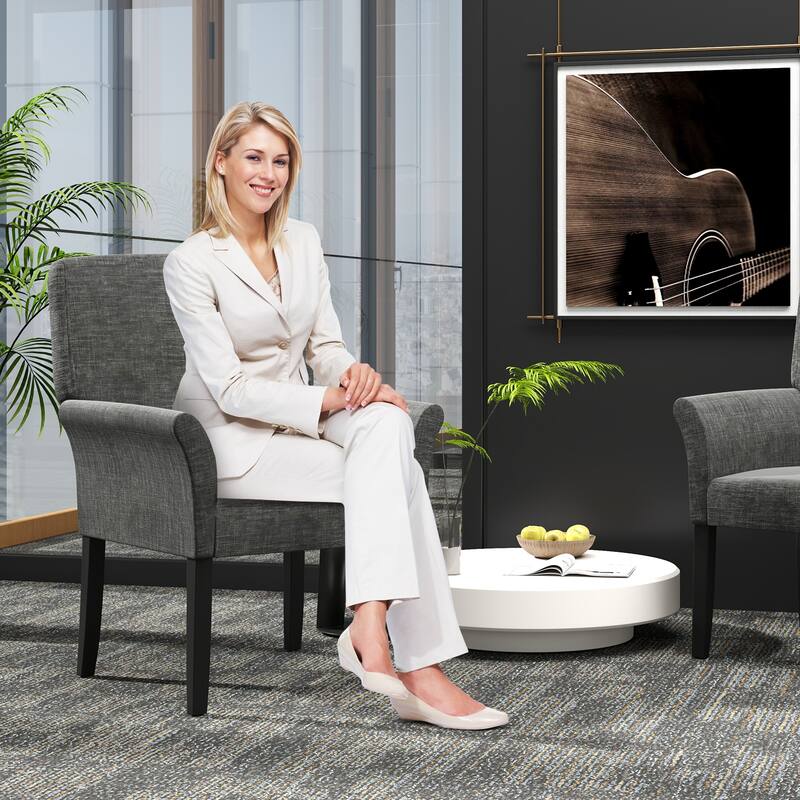 Ergonomic Executive Armchair with Soft Velvet and Rubber Wood Legs