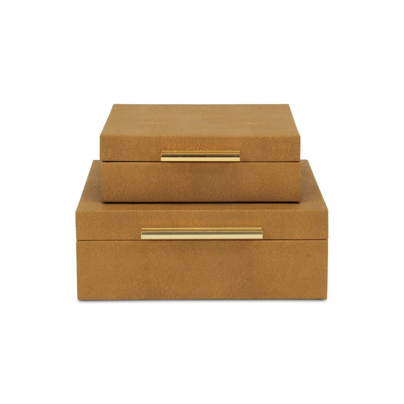 Lusan Black Vinyl Decorative Box Set