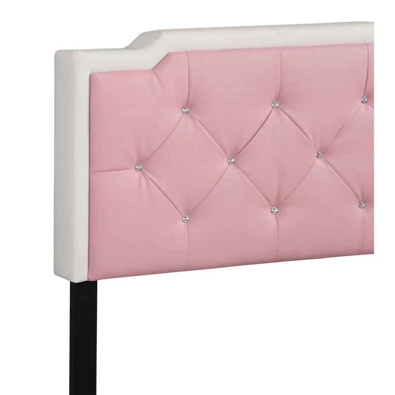 Elegant White Tufted Full Bed with Adjustable Headboard for Cozy Bedrooms