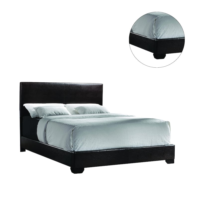 Faux Leather Upholstered Bed