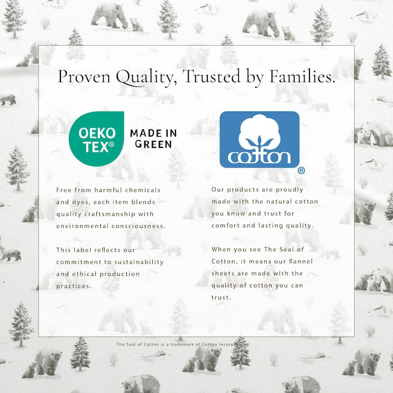 Linery & Co. Winter Turkish Cotton Double-Brushed Flannel Bed Sheet Set