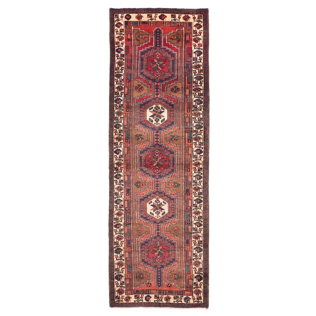 ECARPETGALLERY Hand-knotted Konya Anatolian Brown Wool Rug - 3'4 x 10'5