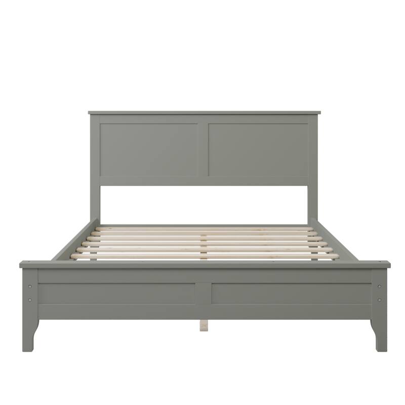 MERAX Modern Solid Wood Platform Bed