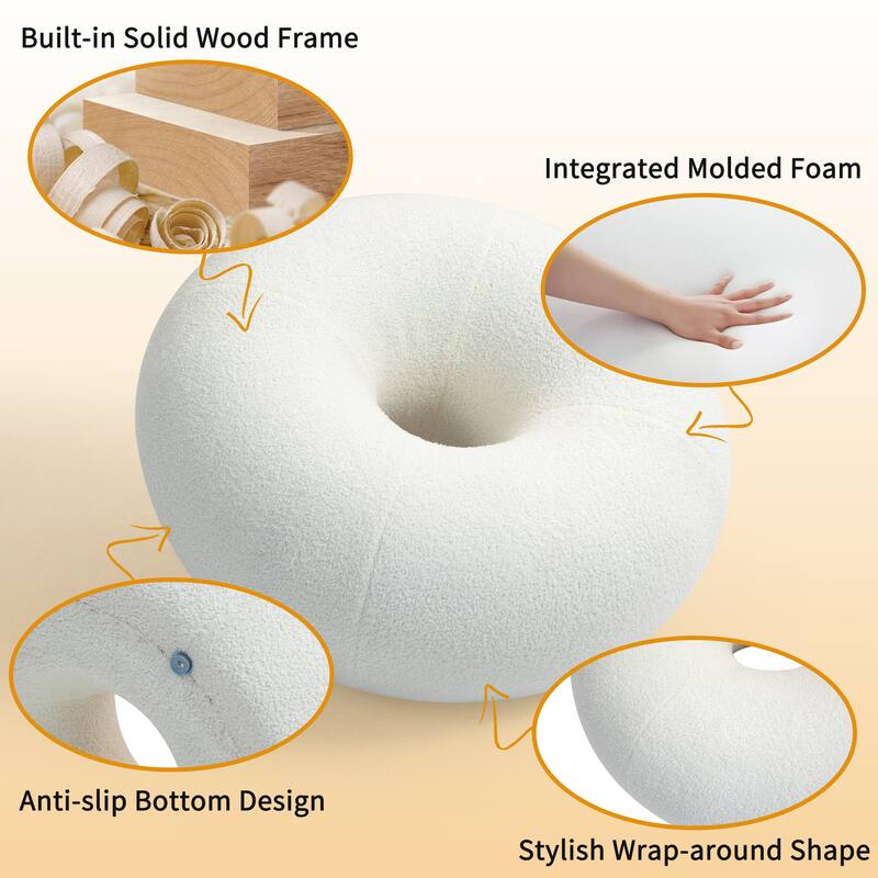 XINMICS 29.72" Modern Style Donut Lazy Sofa