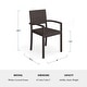 preview thumbnail 20 of 21, Martha Stewart 7pc Rattan Patio Dining Set - 6 Chairs, Table - 62"D x 39"W x 30"H