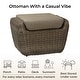 preview thumbnail 59 of 78, Patio Wicker Furniture Set Outdoor Rattan Bistro Set