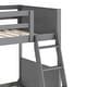 preview thumbnail 53 of 68, Convertible Solid Wood Bunk Bed Frame for Kids with Ladder, No Box Spring Needed