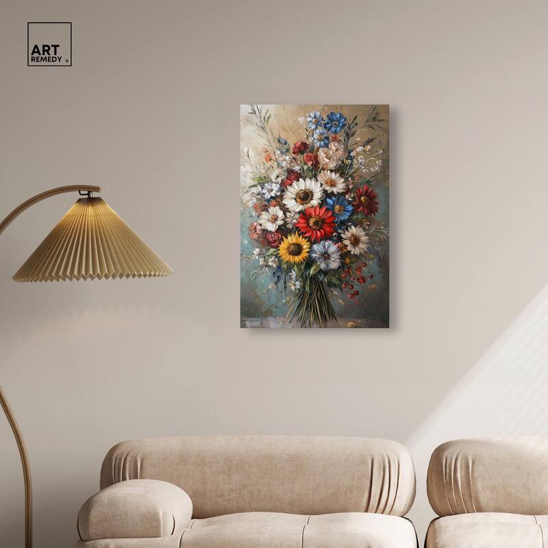Symphony of Flowers I Canvas by Art Remedy, Gallery Wrapped