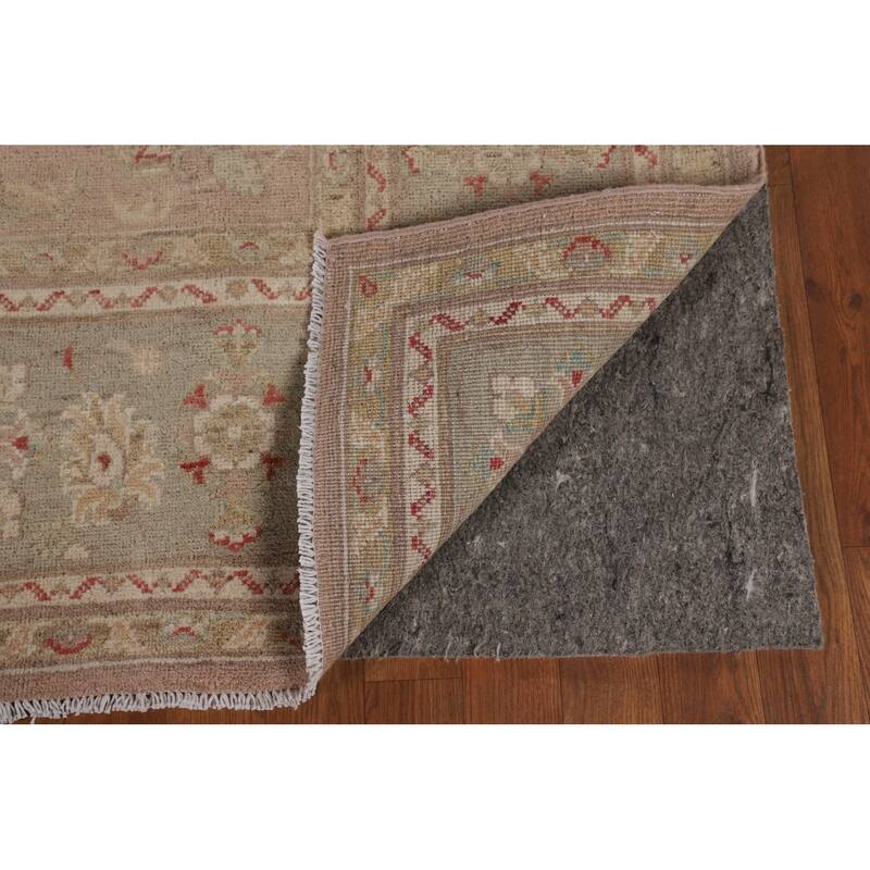 Earth Tone Oushak Oriental Area Rug Hand-Knotted Wool Carpet - 6'9" x 9'10"