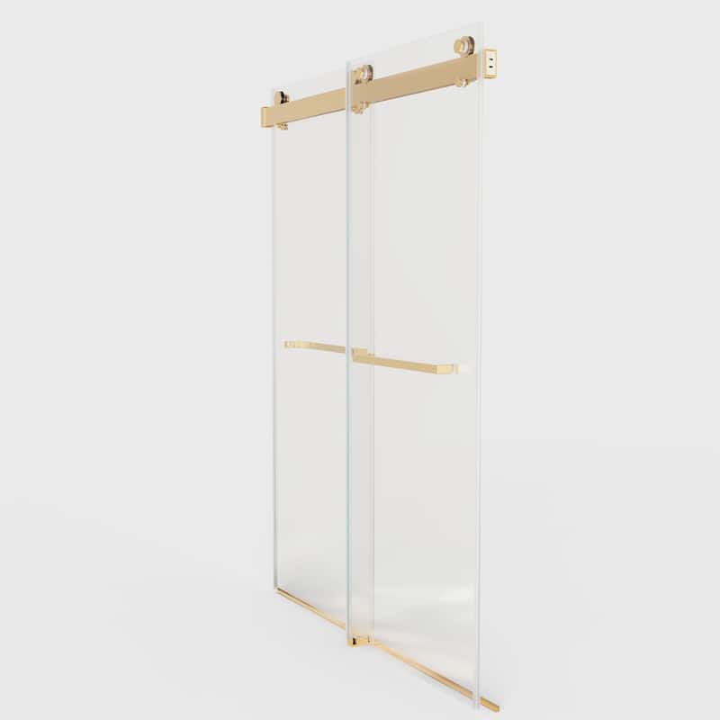 56"-60" x 76" Frameless Double Sliding Shower Door