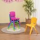 preview thumbnail 4 of 3, Kids Chair, Children Lightweight Plastic 4 Chairs Set with 11.8" H Seat for Playrooms, Preschool, Toddlers