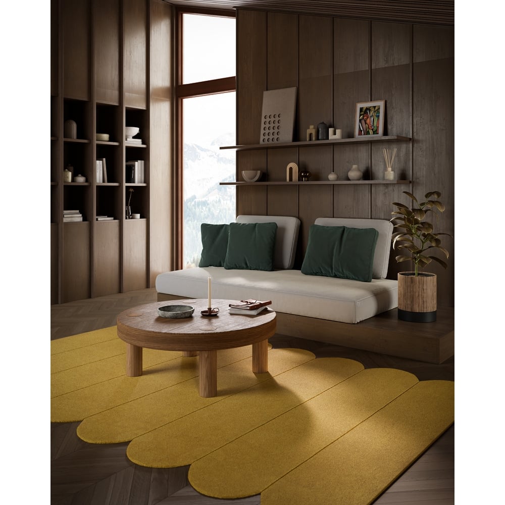 Momeni Claude Hand Tufted Wool Solid Color Area Rug