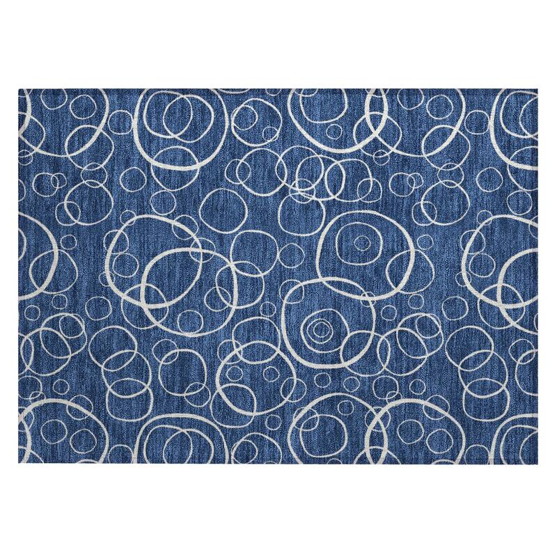 Machine Washable Indoor/ Outdoor Contemporary Nexus Chantille Rug