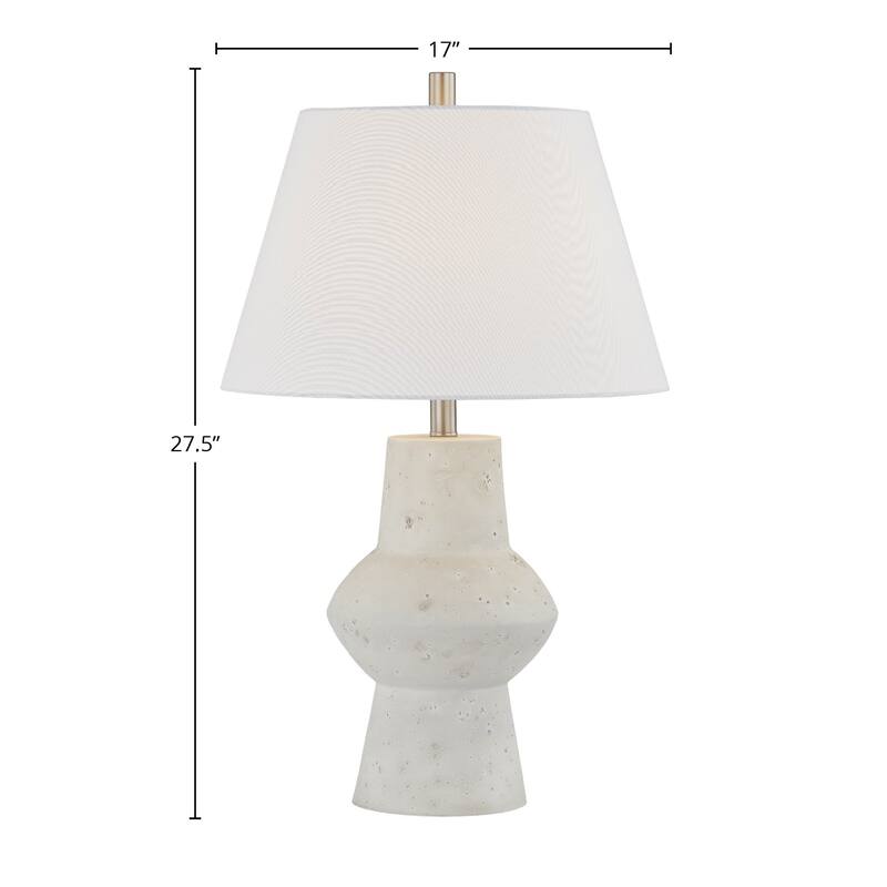 Penn 28" Table Lamp with Linen Shade, Off-White (Set of 2)
