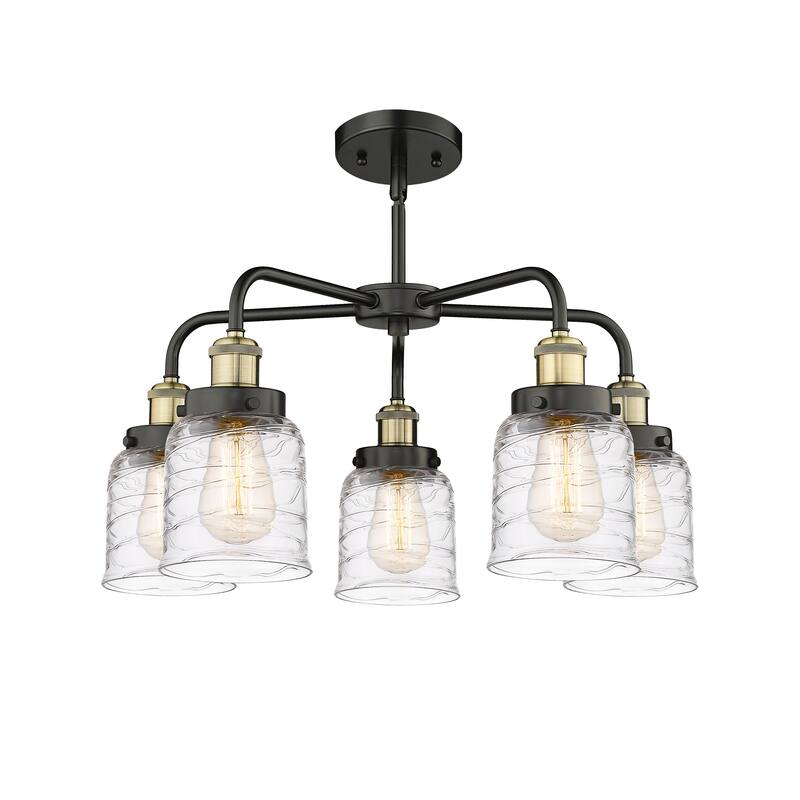 Innovations Lighting Bell - 5 Light 23" Stem Hung Chandelier