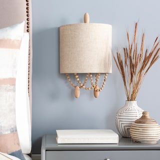 Livabliss Ashwood Traditional Beaded 2-light Wall Sconce - 11"H x 9"W x 4"D