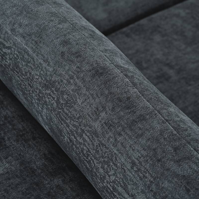 106.5'' U-Shaped 4-Seat Modular Sofa with 2 Chaise Lounges, Pillow, Anti-Wrinkle Chenille Fabric, and Comfort Foam