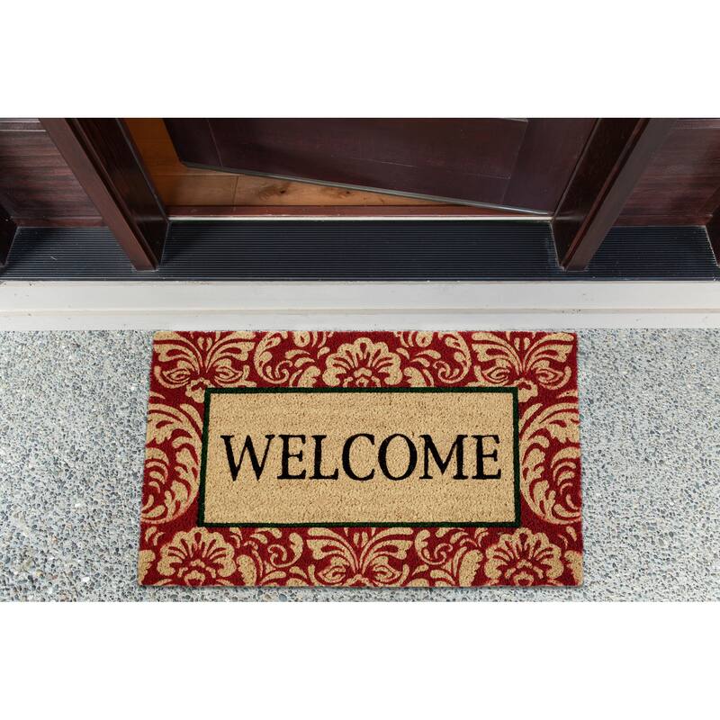 DII Damask Welcome Mat