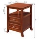 preview thumbnail 9 of 26, Convenience Concepts Melbourne 2 Drawer End Table with Shelf