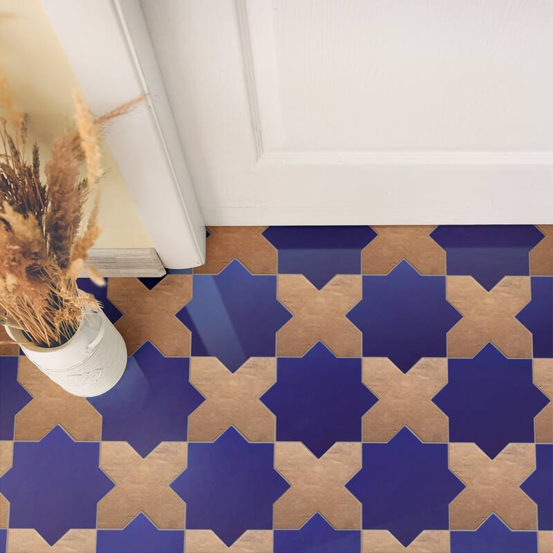 Merola Tile Argile Cross Cotto 7" x 7" Porcelain Floor and Wall Tile - (1 Tile)