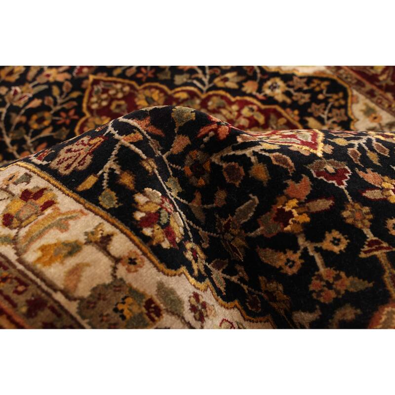 ECARPETGALLERY Hand-knotted Mirzapur Black Wool Rug - 2'6 x 12'0