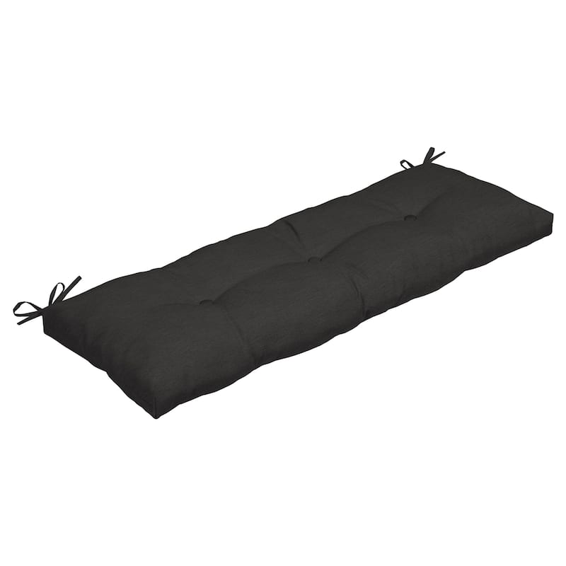 ARDEN Oceantex Outdoor Bench Cushion 48 x 18 - 18"L x 48"W - 18"L x 48"W - Ink Charcoal Black