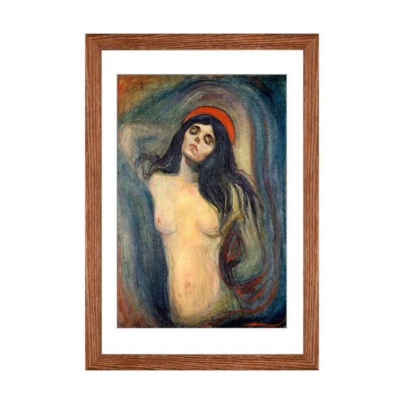 iCanvas "Madonna, 1895" by Edvard Munch - Walnut - 32x24x1