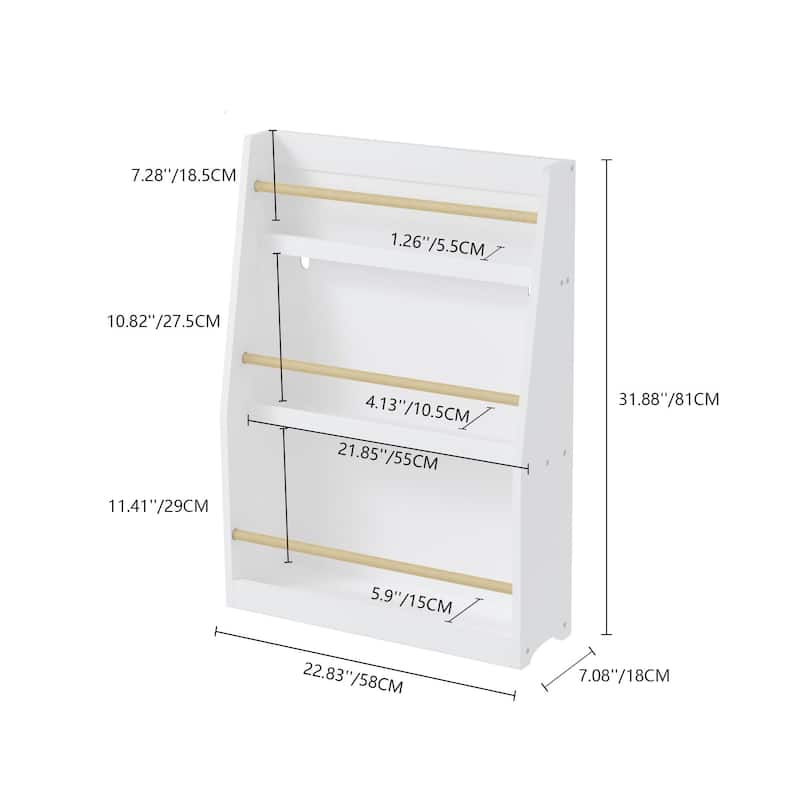 3 Tier Kids Book Shelf