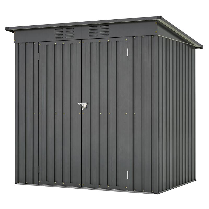 All Weather Metal Sheds 10X8 FT Outdoor Storage Shed Lockable