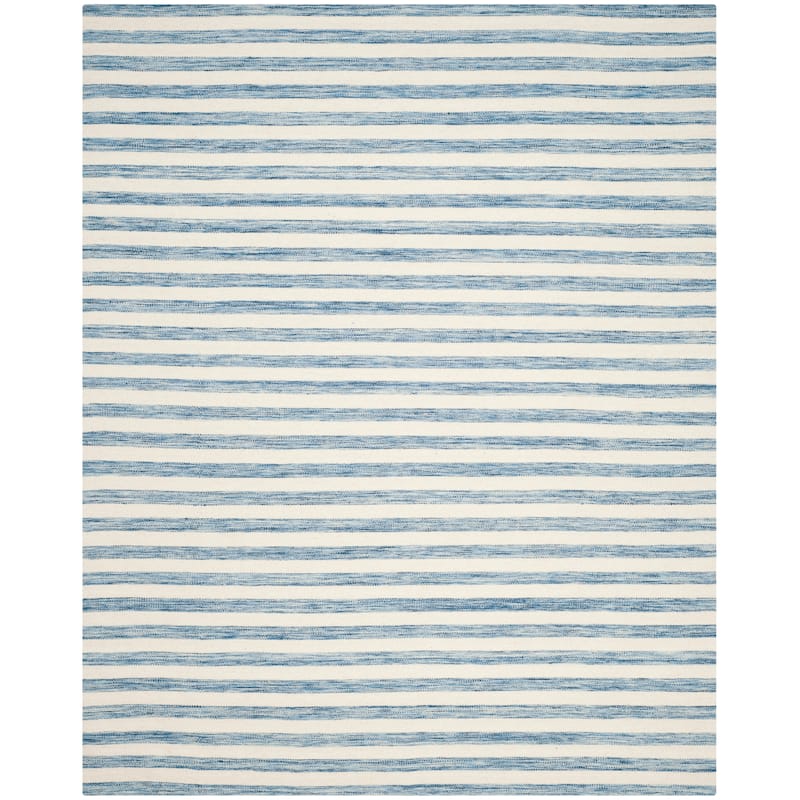 SAFAVIEH Dhurries Aiva Hand-knotted Stripe Area Rug
