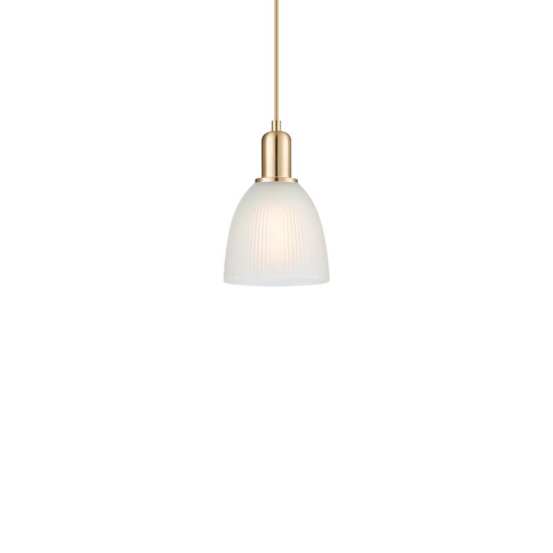 Innovations Lighting 716-1P-10-6 Castile Pendant Castile 6" Wide Mini - Champagne Bronze / White