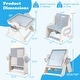 preview thumbnail 4 of 19, Costway 6-in-1 Multi-activity Children Table & Chair Set with Pen - See Details