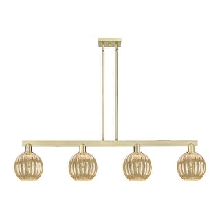 Innovations Lighting Urban Downtown - Preston - 4 Light 48" Globe Shade Stem Hung Island Light
