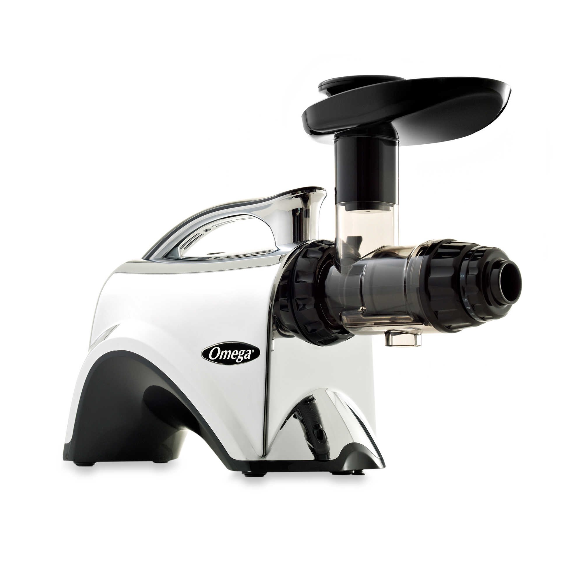 Omega Juicers NC900HDC Nutrition Center HD Juicer, Chrome & Black