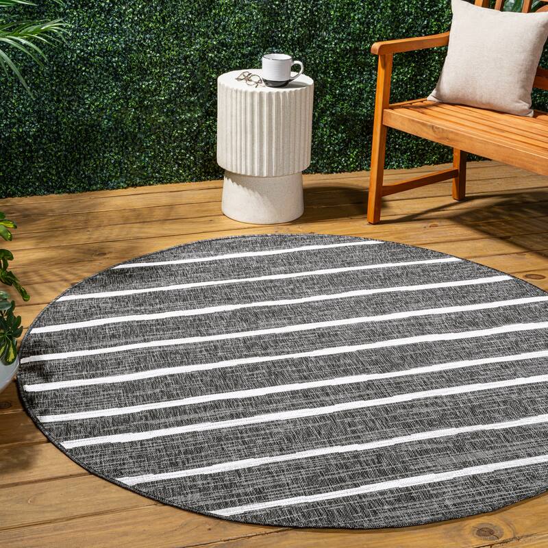 JONATHAN Y Andratx Berber Stripe Indoor/Outdoor Area Rug