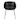 Zach Armchair in Black Leatherette with Matte Black Legs - Set of 2