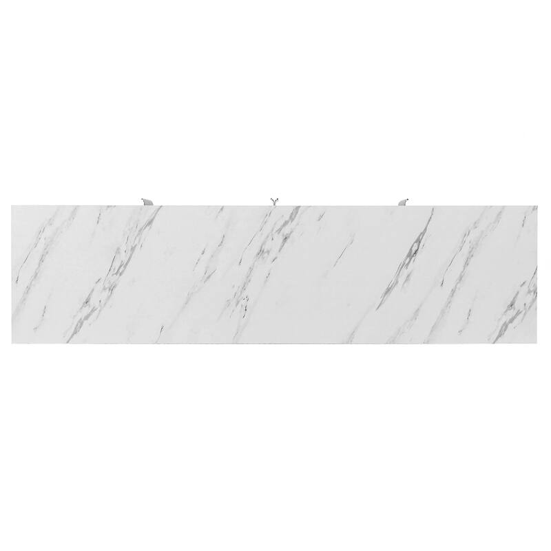 Modern sideboard with Four Doors, Metal handles & Legs and Adjustable Shelves Kitchen Cabinet