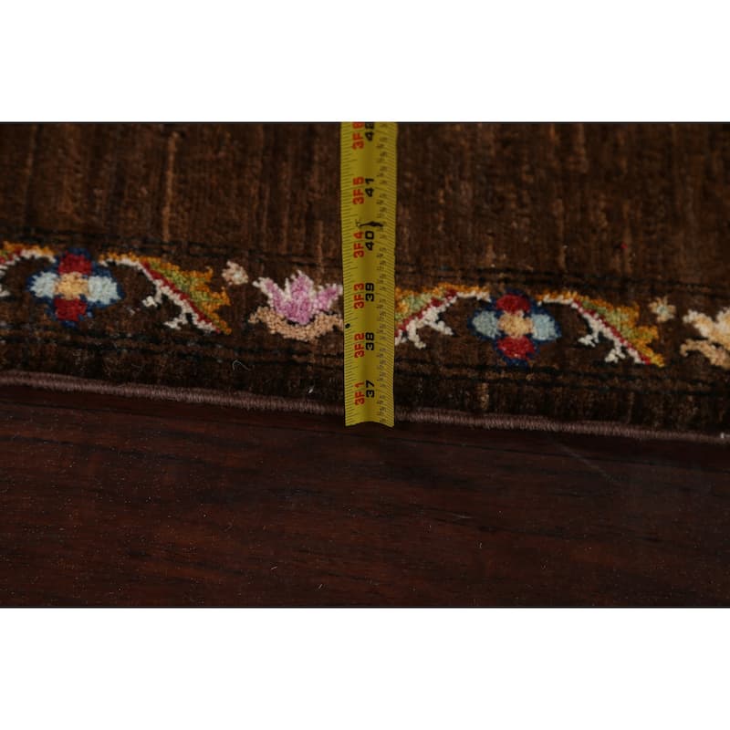 Floral Vegetable Dye Ziegler Oriental Area Rug Wool Handmade Carpet - 5'8" x 7'11"