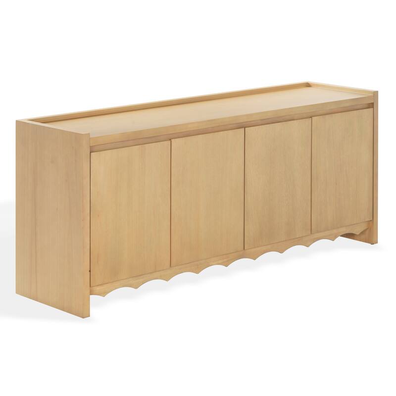 SAFAVIEH Couture Rhylee 4-Door Wood Sideboard - 71"W x 19"D x 31"H