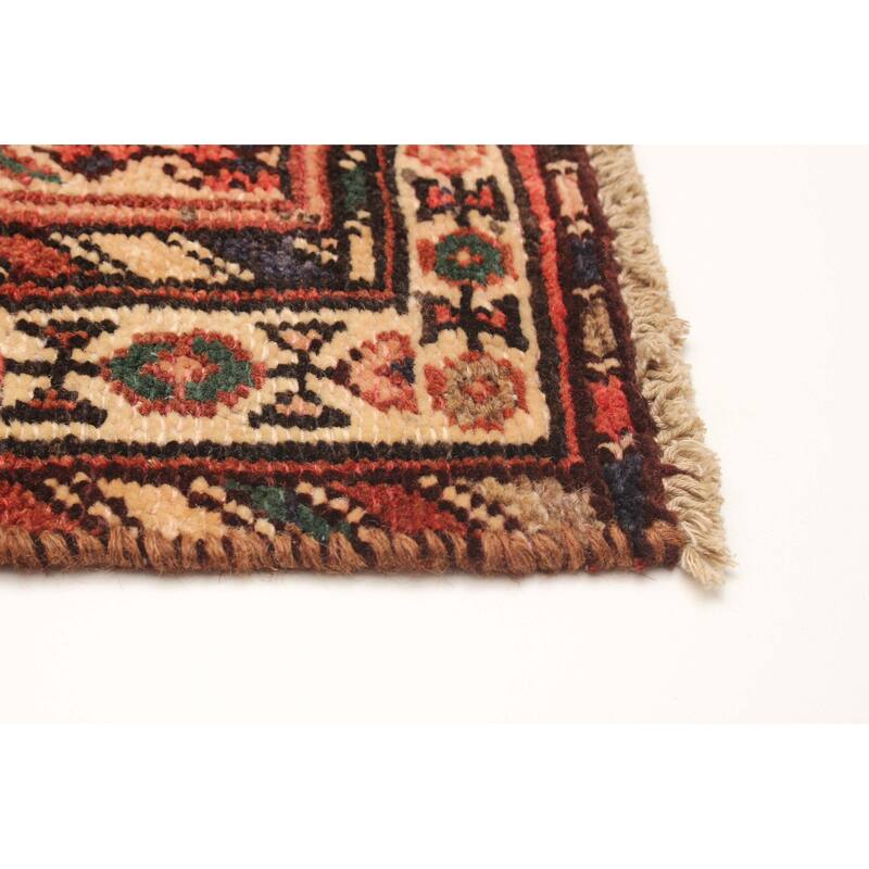 ECARPETGALLERY Hand-knotted Andelz Red Wool Rug - 3'3 x 9'4