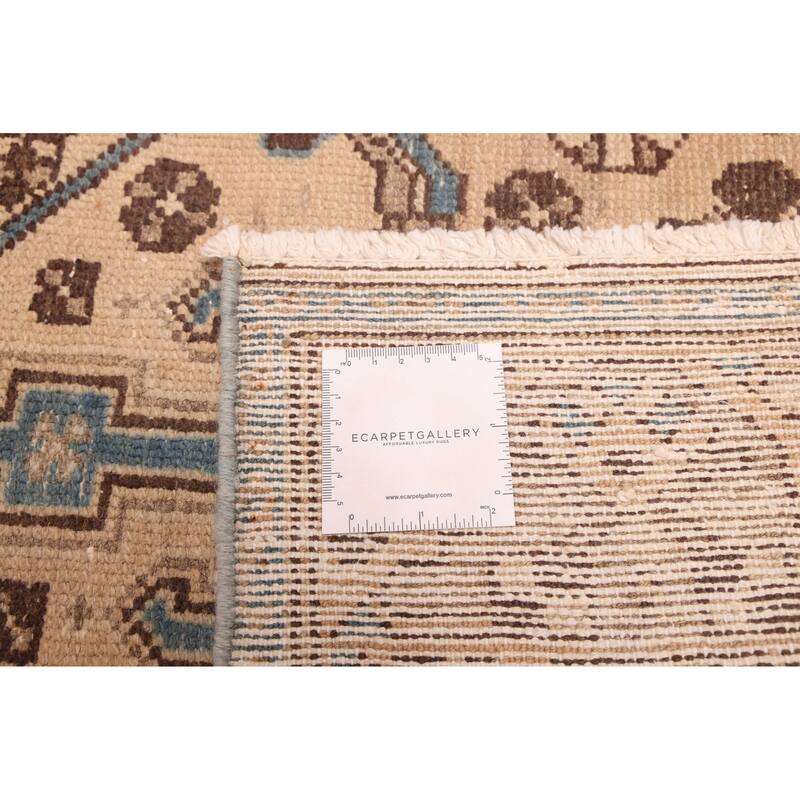 ECARPETGALLERY Hand-knotted Antalya Vintage Beige Wool Rug - 3'2 x 6'6