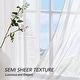 preview thumbnail 17 of 29, Deconovo Bedroom Crepe Solid Sheer Voile Curtain (2 Panels)