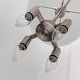 preview thumbnail 47 of 91, Mid Century 4-Light Conical Fabric Shade Lantern Pendant Ambient Light