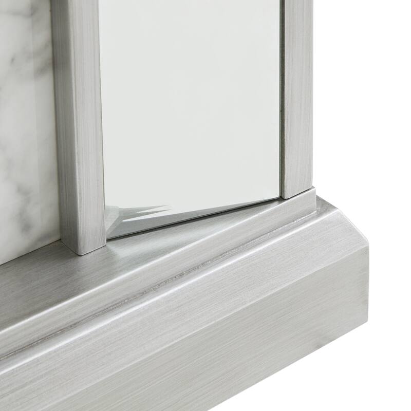 SEI Furniture Tranton Glam Mirror Electric Fireplace - N/A
